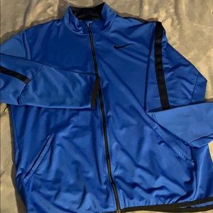 Royal blue men’s Nike zip up jacket Sz XL